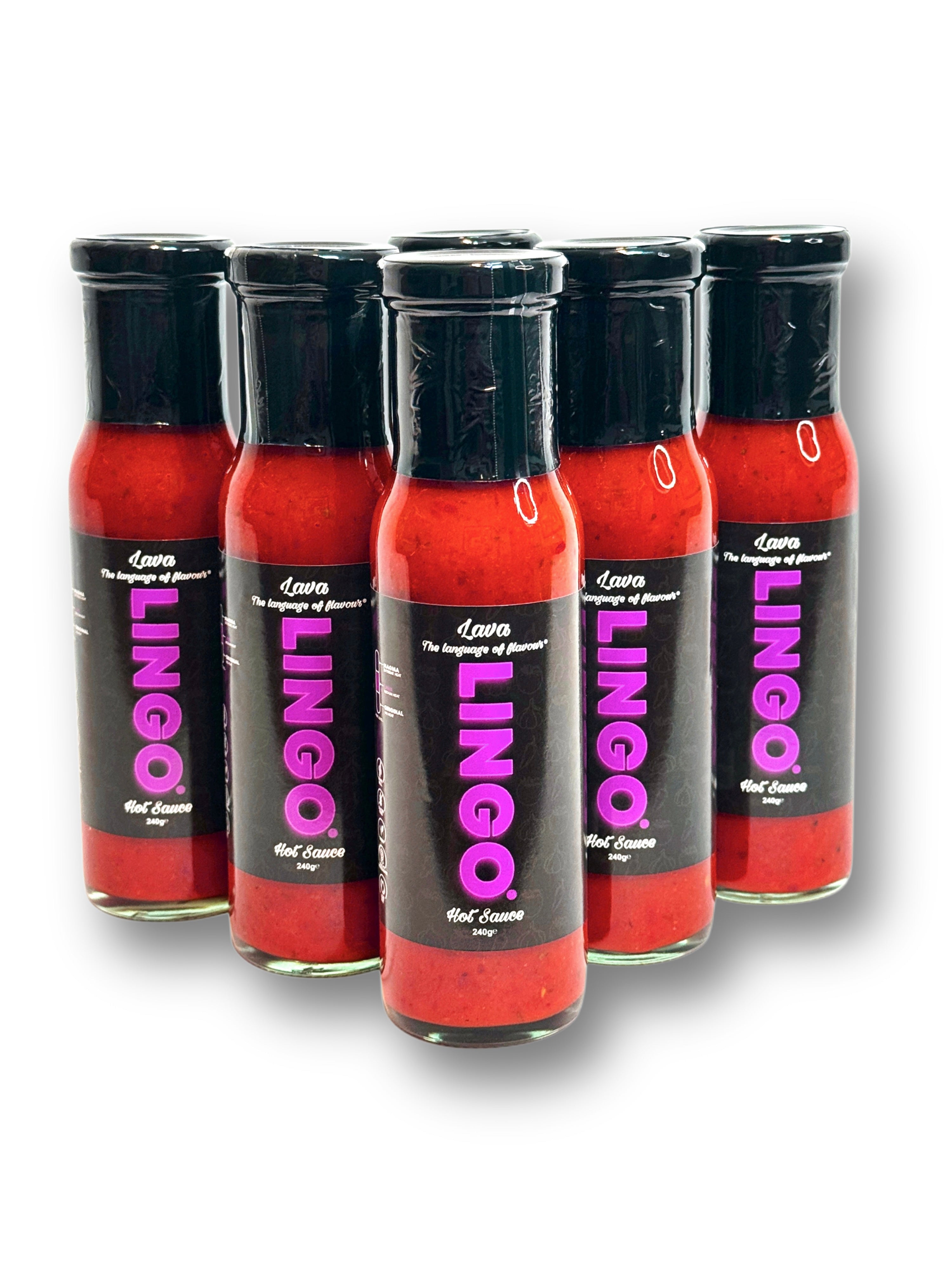 LINGO Lava Hot Sauce 240g (6x Pack)
