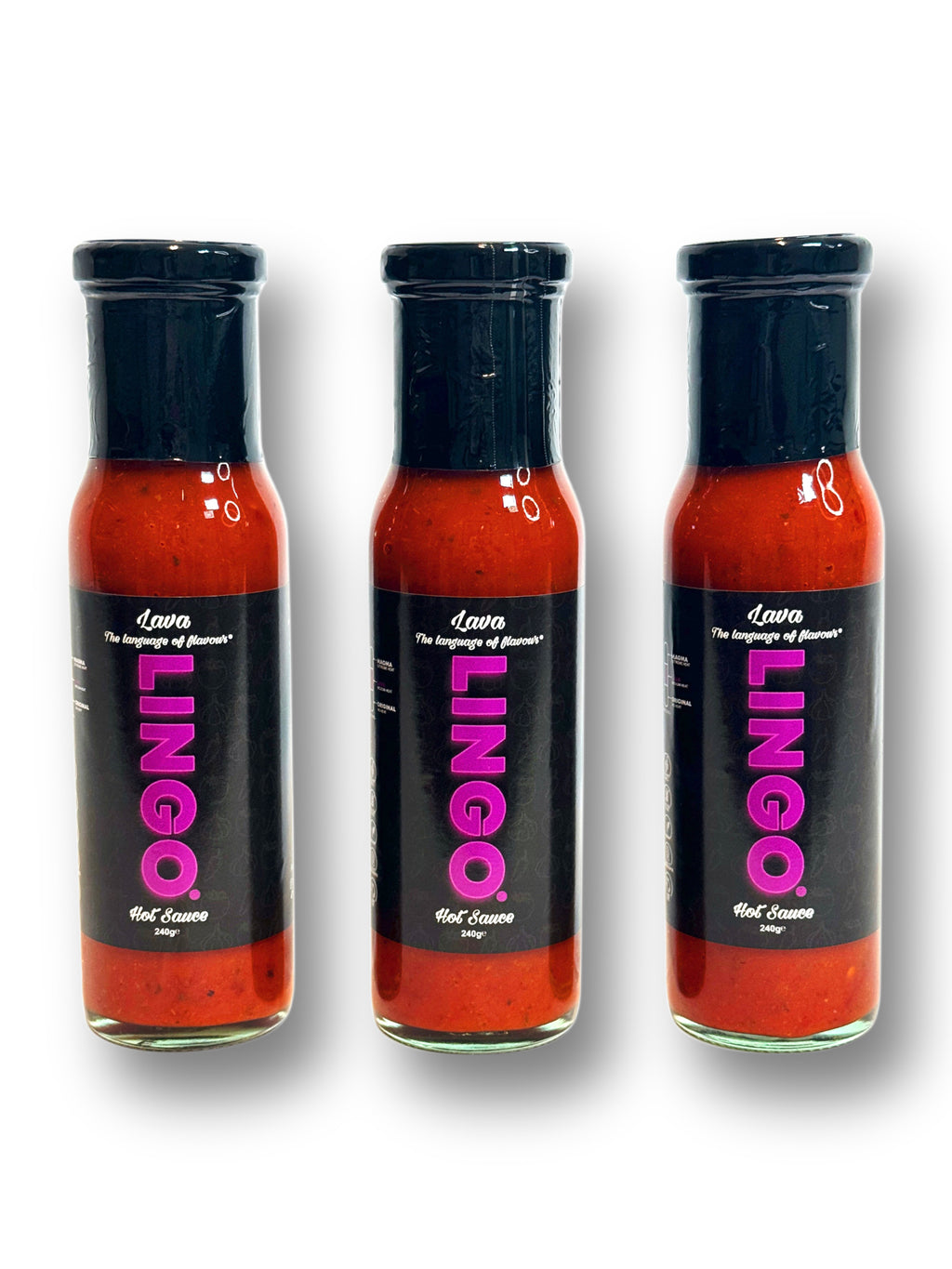 LINGO Lava Hot Sauce 240g (3x Pack)
