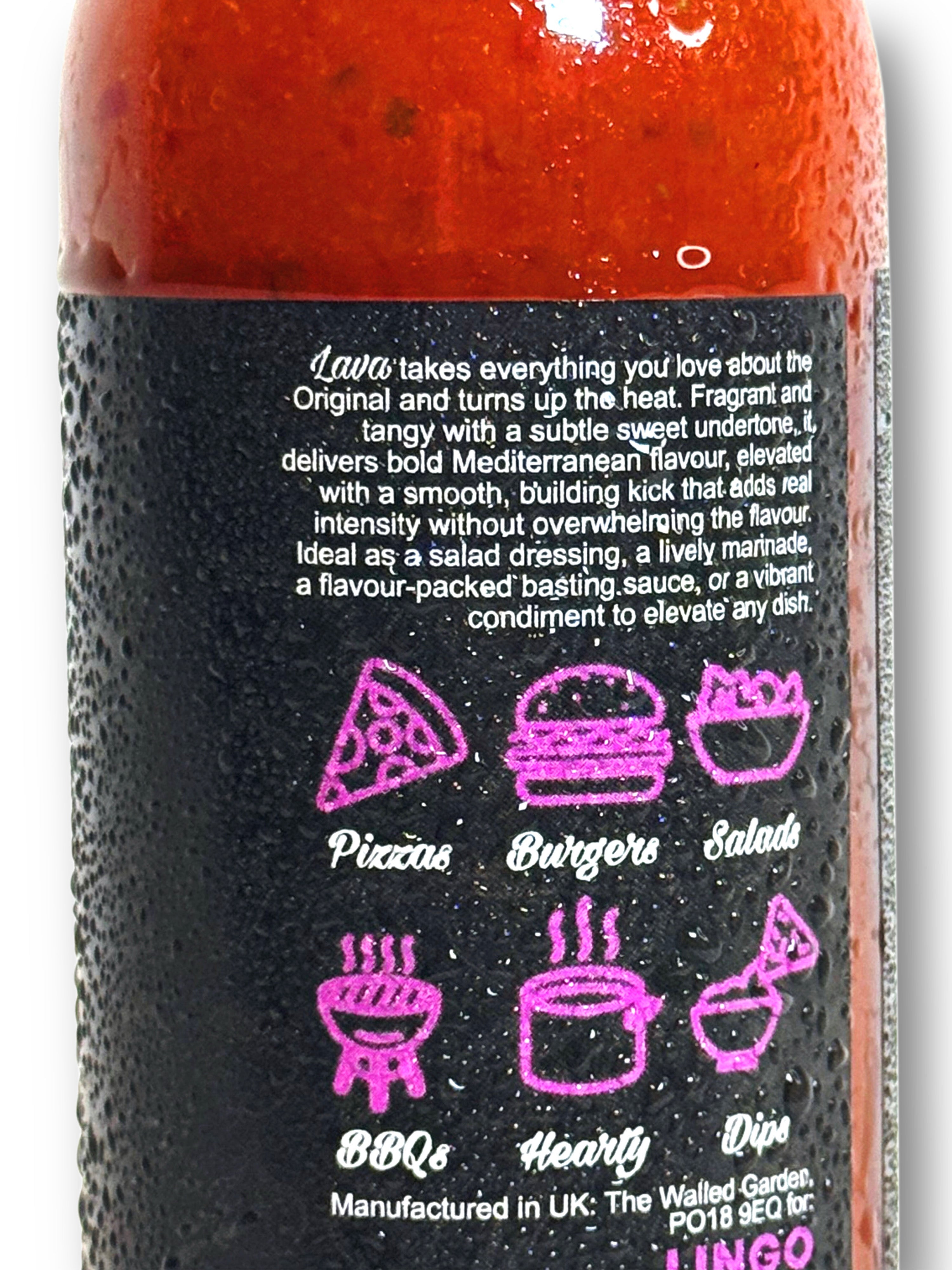 LINGO Lava Hot Sauce 240g (3x Pack)