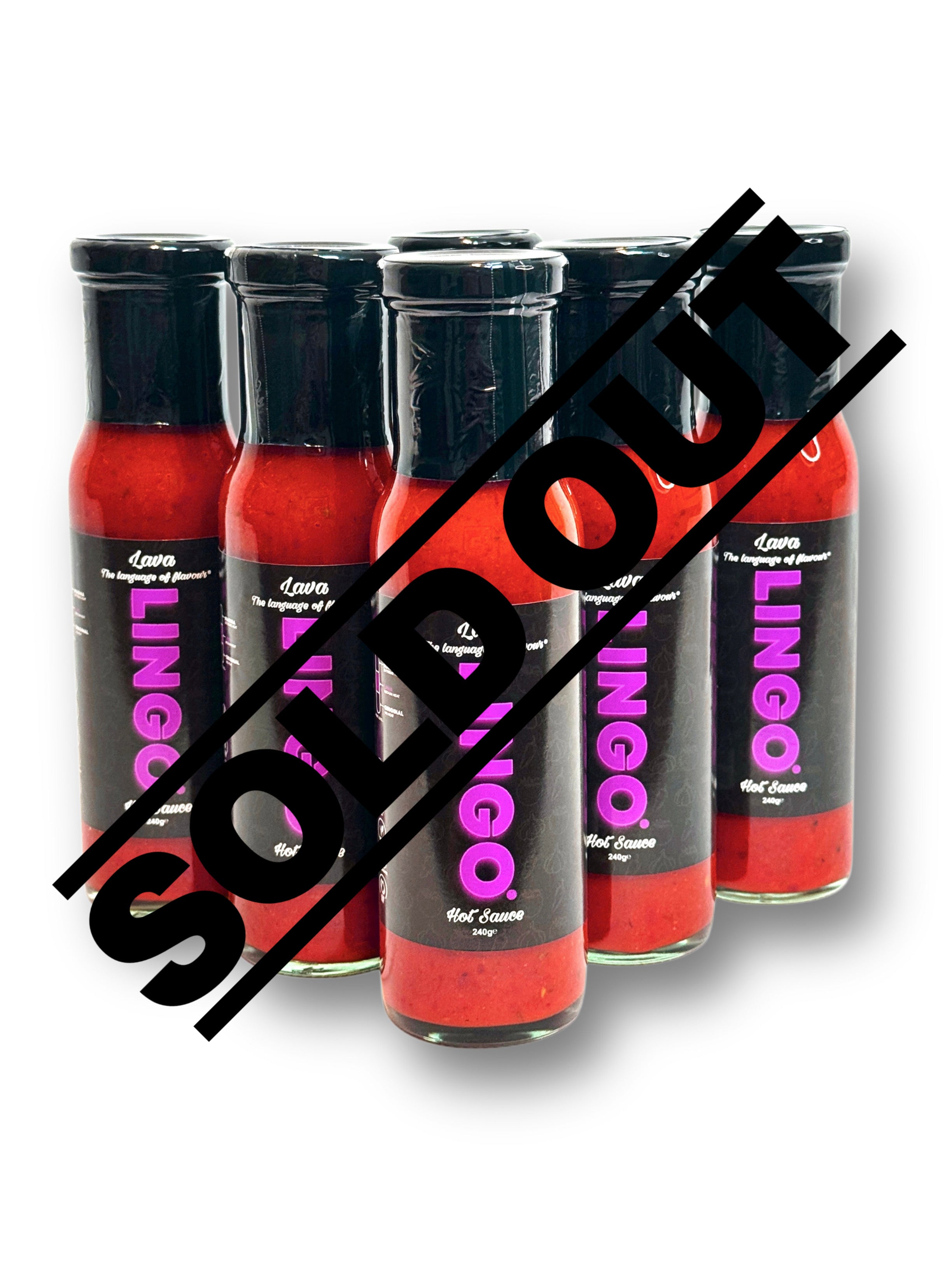 LINGO Lava Hot Sauce 240g (6x Pack)